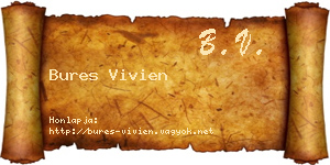 Bures Vivien névjegykártya